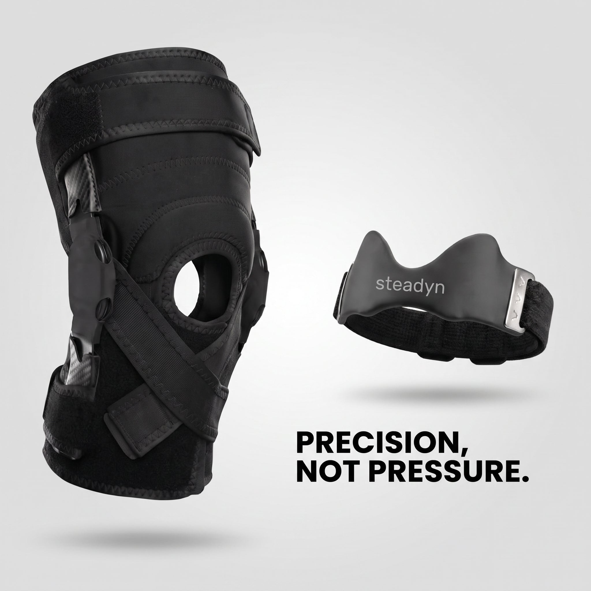 Precision, not pressure — strap versus knee brace