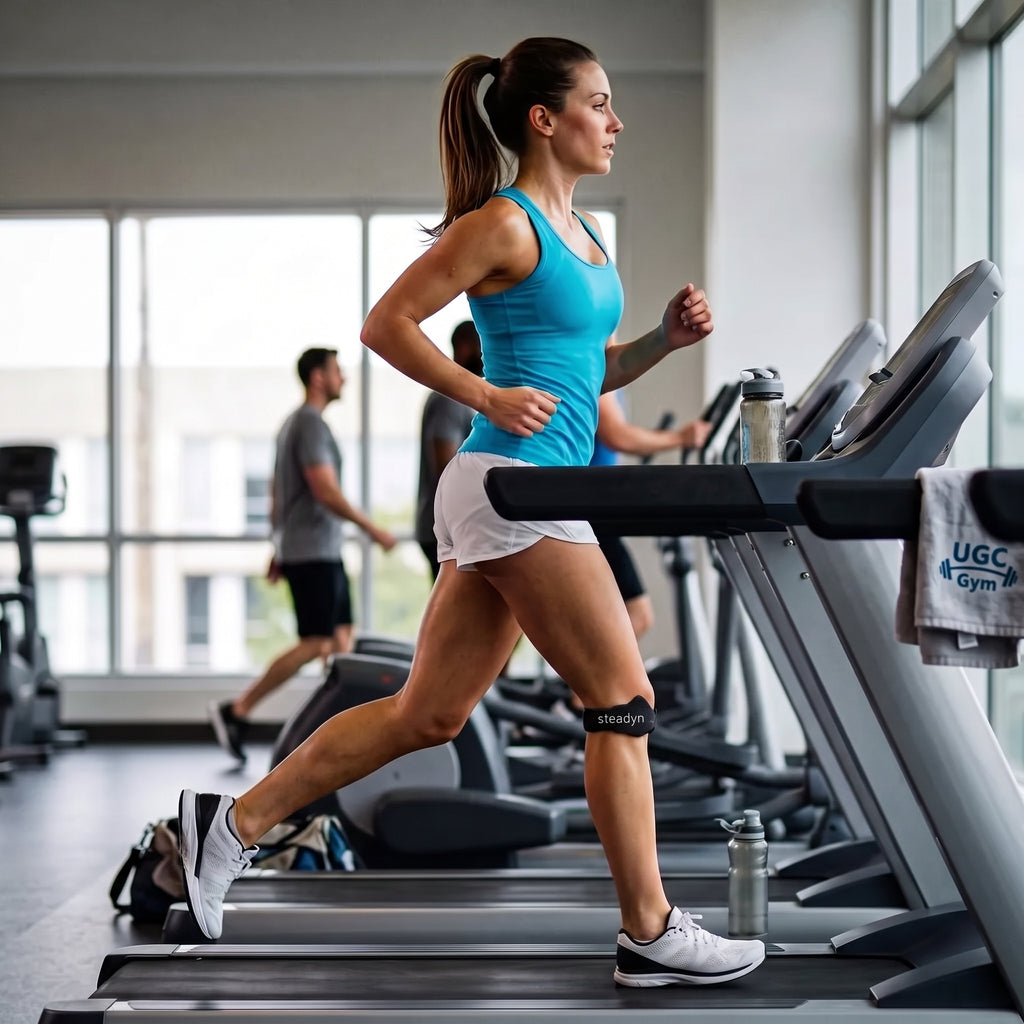 Treadmill running with the Steadyn strap